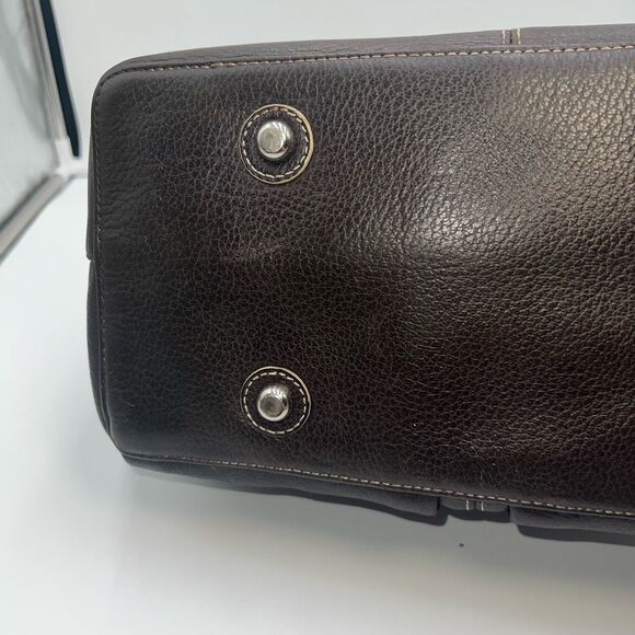 Marc Jacobs Vintage Thick Leather Hobo Bag With Bows And Psychedelic Interior - Picture 12 of 16